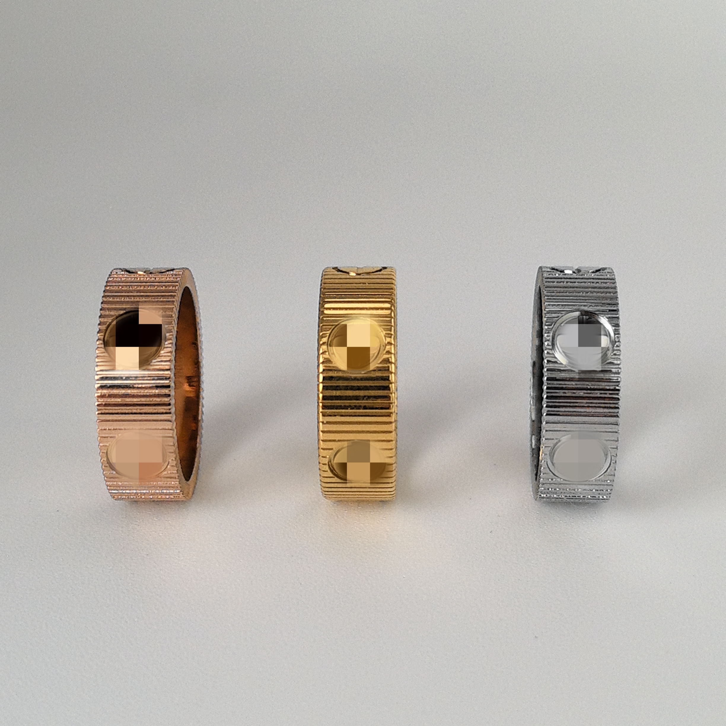 luxury Designer ring classic for women mens rings Fashion love ring diamond Titanium steel Alloy Gold-Plated Silver Rose Never fade Not allergic 6-11