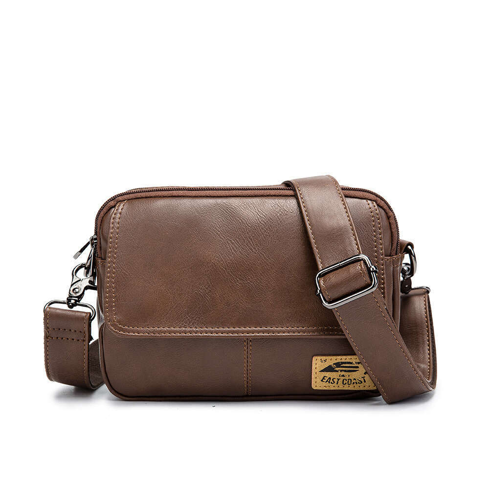 Single Shoulder Korean Style Small Square Anti Theft Durable Leather Messenger Travel Business Trip Crossbody New Men S Bag High Quality Luxury Bag