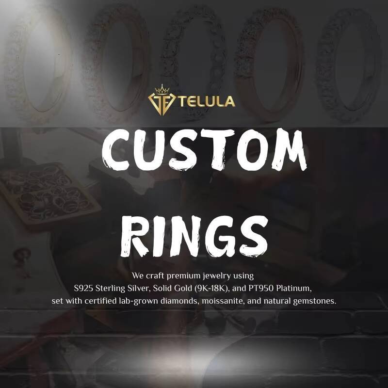 Luxury Iced Out Gra Certified Moissanite Ring S925 Sterling Silver 18k Gold Plated Hiphop Moissanite Ring Men