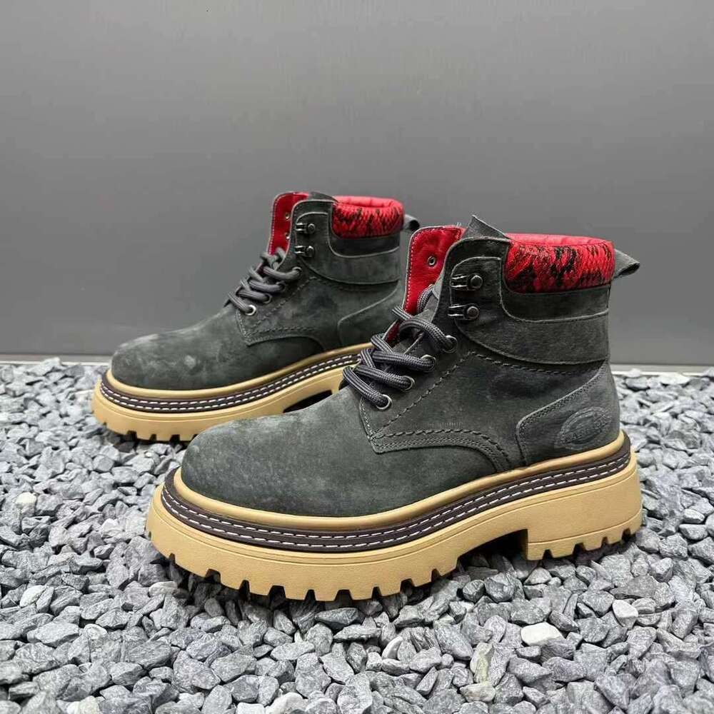 2025 New Martin British Style Non-Slip Thick Sole Versatile Workwear Retro Casual Yellow Boots Internet Celebrity Hot Item Stylish