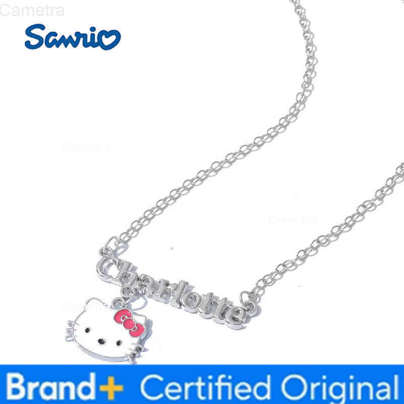 Sanrio Hello Kitty Letter Pendant Necklace - Cartoon Charm Pendant for Birthdays Gifts H251229