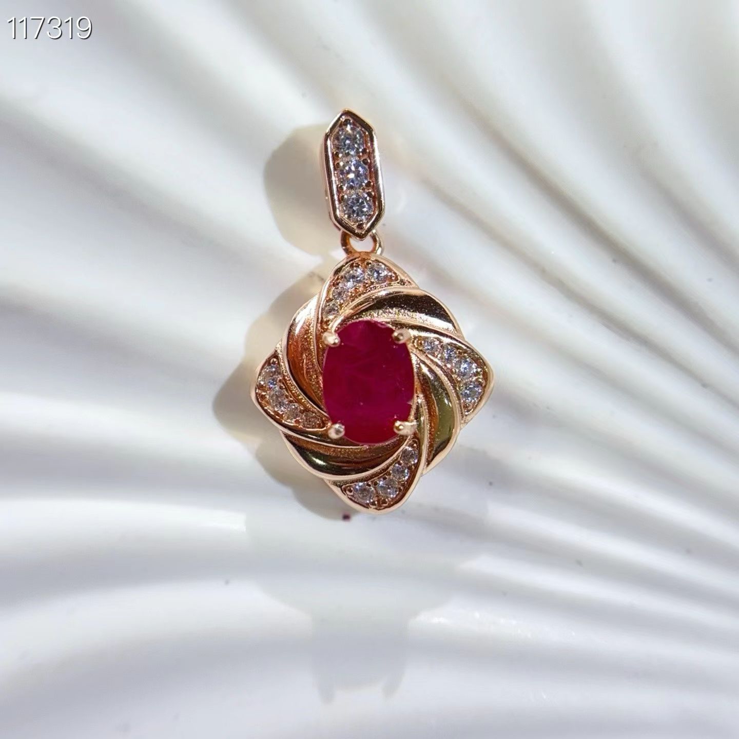 Classic design natural ruby pendant with certificate 925 silver necklace 6mm*8mm 1ct genuine ruby silver jewelry