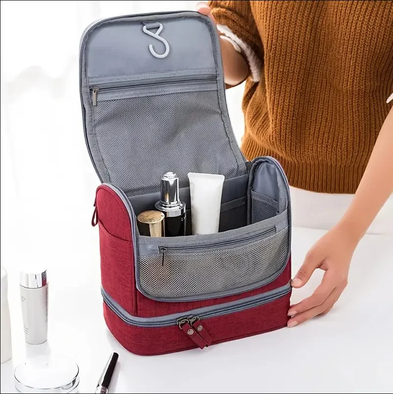 Multifunctional Hanging Make Up Bag Oxford Travel Organizer Cosmetic Bags womens Necessaries Make Up Case Wash Toiletry Bag251222