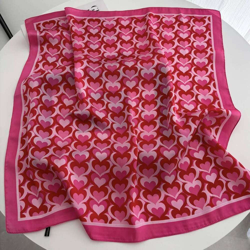 Luxury Soft Satin Print Square Scarf Women Neckerchief Spring Hair Band Foulard Bandana Echarpe Tie Shawl Wraps 25M1229