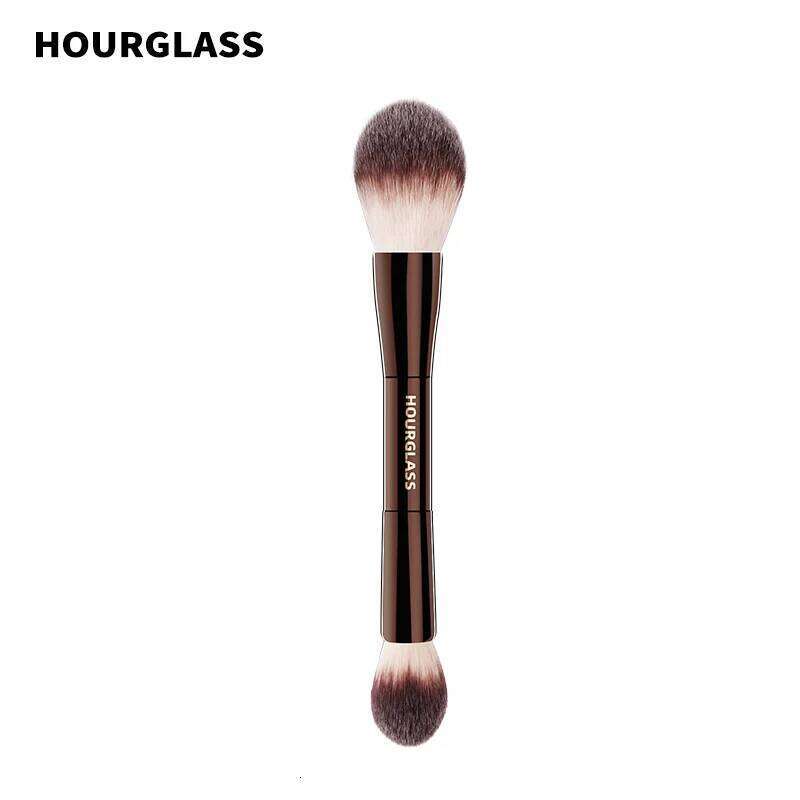 Hourglass Makeup Brush- No.18 Veil Soft Fiber Hair Double Head Powder Fashion Design Single Face Brush 25T1229