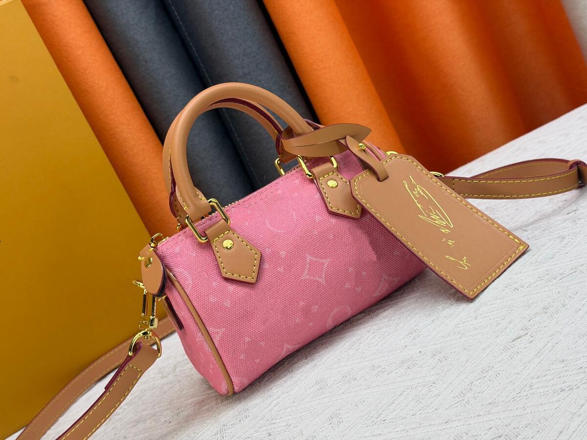 Ladies Fashion Casual Designer Luxury SP NANO Boston Patent Leather Bag Crossbody Shoulder Bag speedytote bag Handbag TOP Quality M81879 M81085 M61252 Pouch Purse