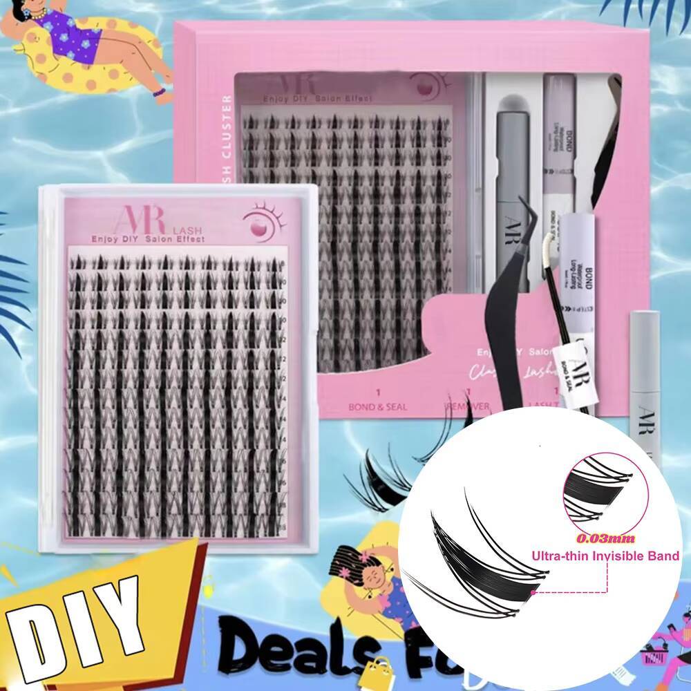 Eyelash Cluster Extensions Mix Curl Diy Eyelash Extention Natural Cluster Lashes Individual Segmented Lashes Kits