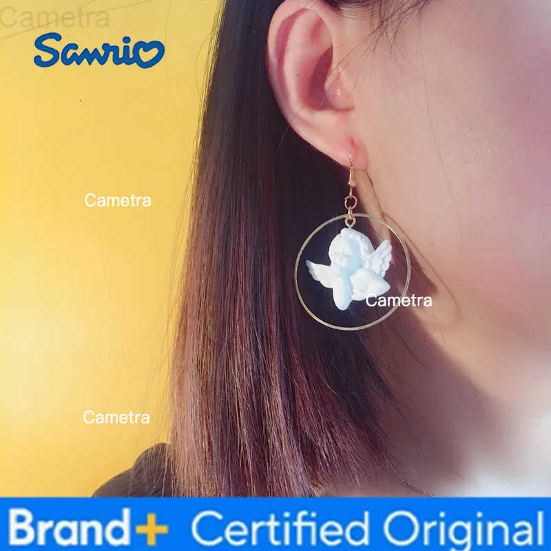 Sanrio Cute Cupid Angel Pendant Stainless Steel Necklace for Women Long Chain Baby Shaped Neck Jewelry Sweet Gifts for Friendship H251229