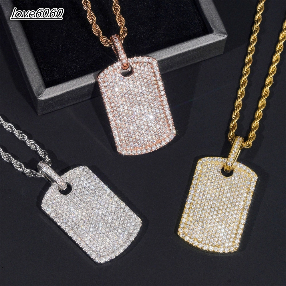 Hot-selling Hip Hop Personalized 925 Silver Vvs Moissanite Trendy Pendant