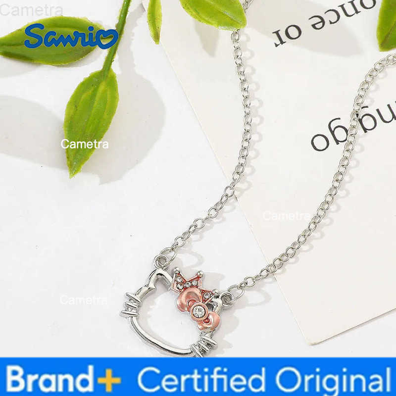 Sanrio Hello Kitty Necklace Kawaii Anime Cartoon Figure Pendant Cute Fashion Jewelry Gift for Women and Girls H251229