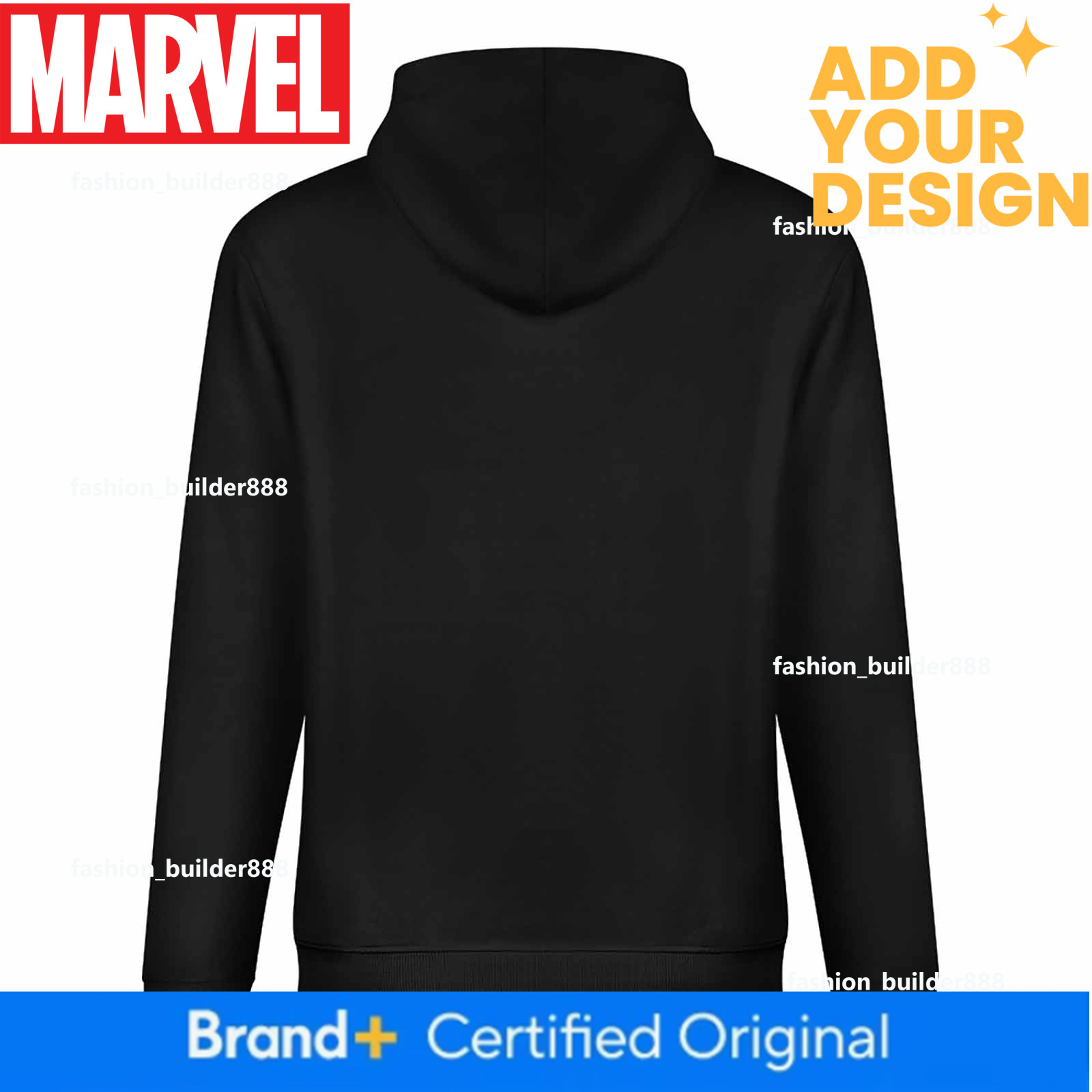 Custom Marvel Iron Man Designer Fall Winter Hoodie Design Unisex Long Sleeve Streetwear Hip Hop Oversized Fit Hoodie Men's Fashion Apparel M4
