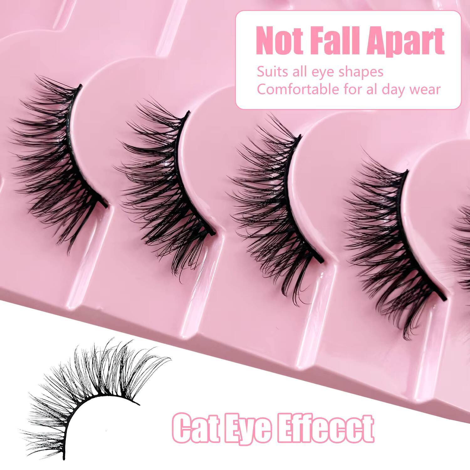 Wholesale Natural 3d Eyelashes Faux Mink Eye Lash Vegan Mink Lashes 12mm 15mm 20mm False Eyelash Vendor