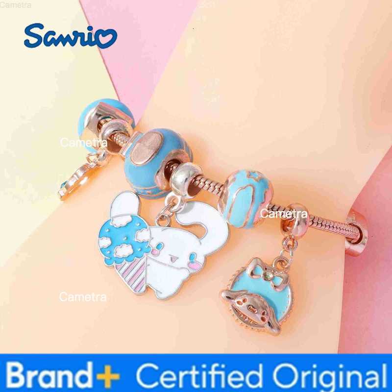 Sanrio Kawaii Pink Hello Kitty Kuromi Bracelet Pendant Girl Detachable DIY Bracelet Fans Gift Cosplay Props For Women Jewelry H251229