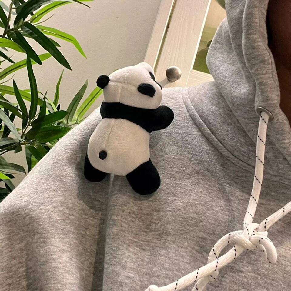 ZAKOL Cute Panda Plush Toy Cartoon Doll Brooch Schoolbag Clothing Decoration Multifunctional Accessories