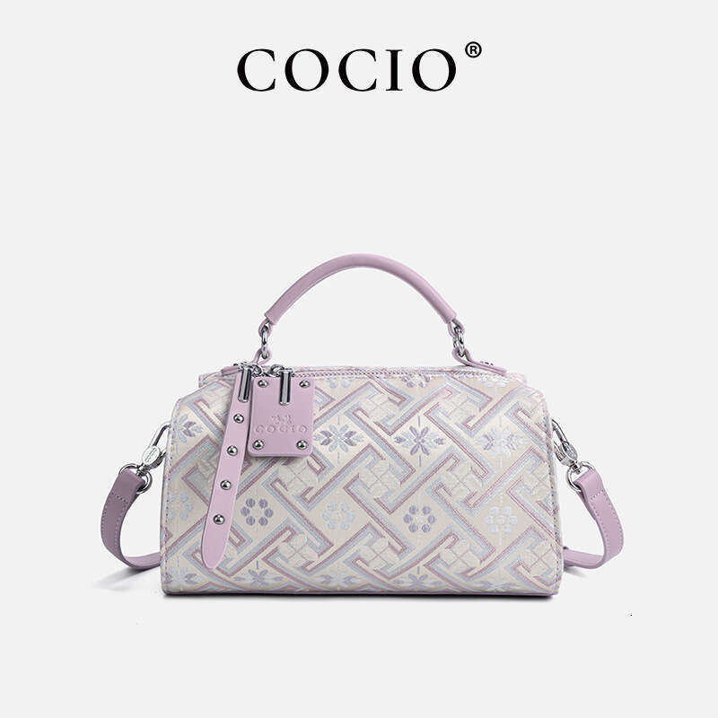 New Printed Handbag for Women, Niche High-End Feel, Large Capacity, Commuting Versatile, Single Shoulder Crossbody Boston Pillow Bag