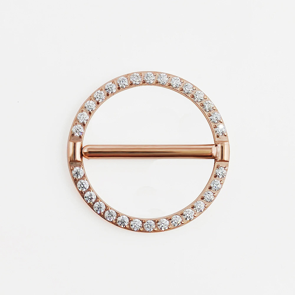 36 Nipple Piercing Jewelry 14G Zircon Nasal Septum Ring Clicker ZC Round Nipple Ring Women and Men Girls Body Jewelry 251224