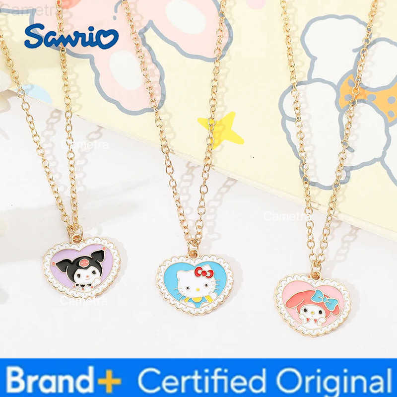 Sanrio Anime Figure Necklace Set Fashion Exquisite Hello Kitty Kuromi Neckchain Kawaii Birthday Jewelry Gifts for Best Friends H251229
