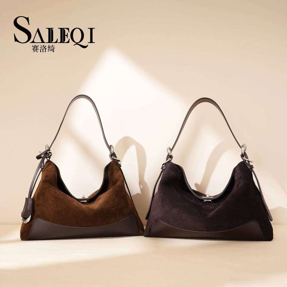 Suede Leather Commuter Women S Shoulder Crossbody Bags Large Capacity Underarm Tote Bag Autumn Winter Fashion Female Handbag MOMOTU
