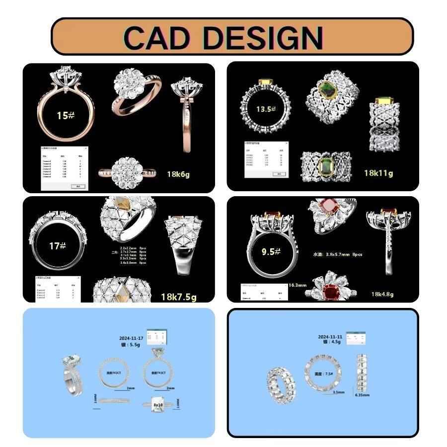 Telula Three Stone VVS2 Diamond Synthetic Emerald Cut Real Gold Platinum Jewelry Engagement Ring Lab Diamond Ring