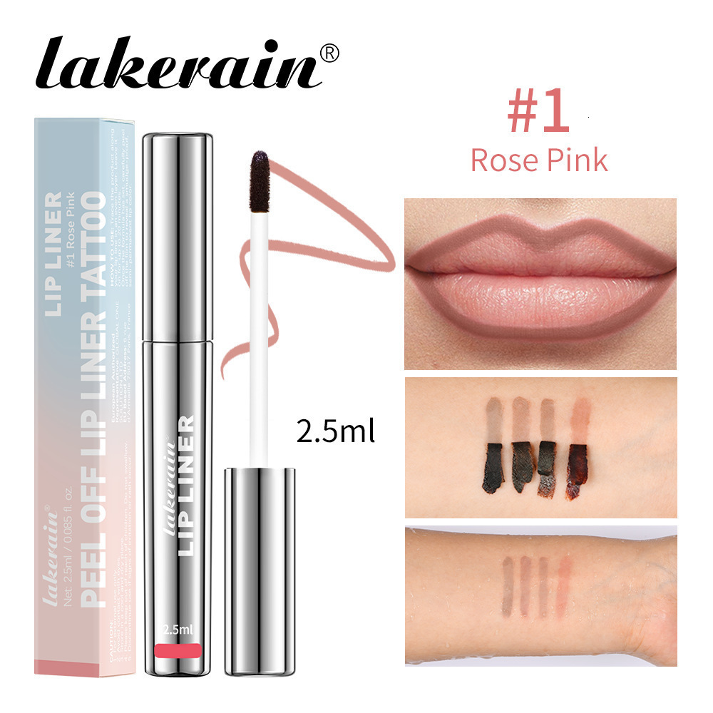 Waterproof Lip Liner Peel Off Tattoo Lipgloss Waterproof Long Lasting Matte Lip Tint Brown Contour Tear-off Lips Stain Cosmetic 240713