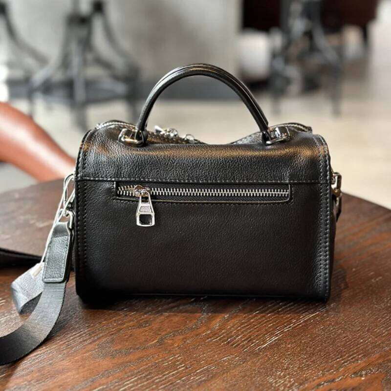 Design Black New Fashion Large Capacity Leisure Pillow High Quality Vintage Single Shoulder Crossbody Bag LEMON KOKO