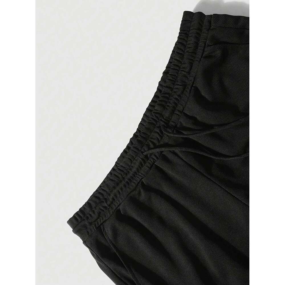 WONST Sportswear Pcs Men S Letter Cross Drop Themed Streetwear Athletic Fit Lettering Machine Washable For Gym Outdoor Activities Casual Comfortable S