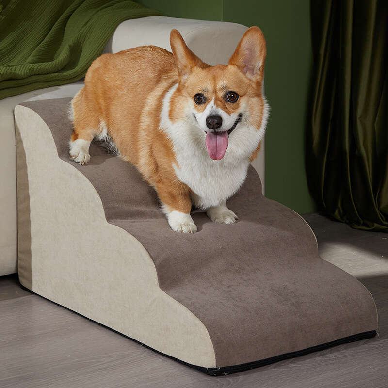 2026 Pet Household Bedside Stairs Steps For Small 50% off sale Medium Dogs Teddy NEW Corgi Dog Ladder Detachable And Washable