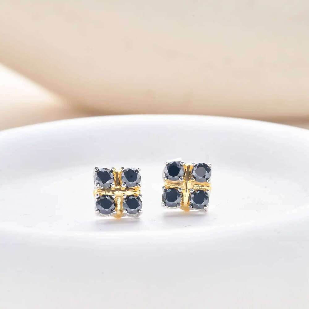 3mm color moissanite stub earring for charm lady with gra certificate black card silver 925 jewelry dating party gift 9ec