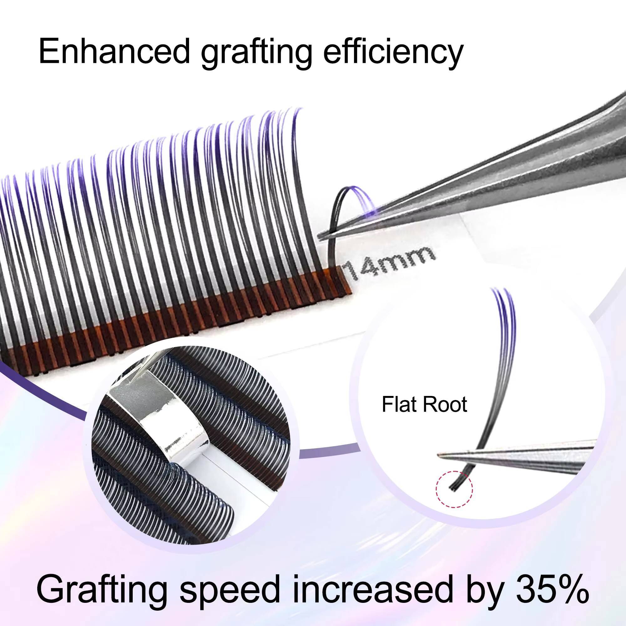 CoMango Premium Ombre 5D Spikes Fairy Flora Lashes Extension 8-15mm Vegan Cruelty-Free Handmade C/D Curl Korean Makeup Eyelashes