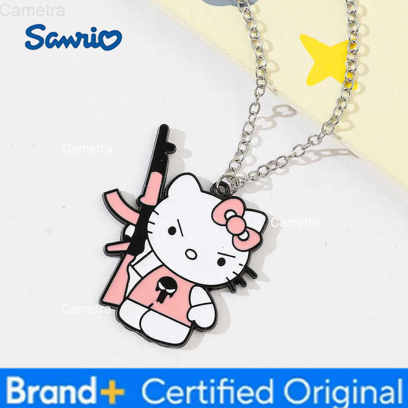 Sanrio Hello Kitty Necklaces Cute Funny Kitty Cat NeckChain For Women Girls Fashion Jewelry Ornaments Gifts H251229