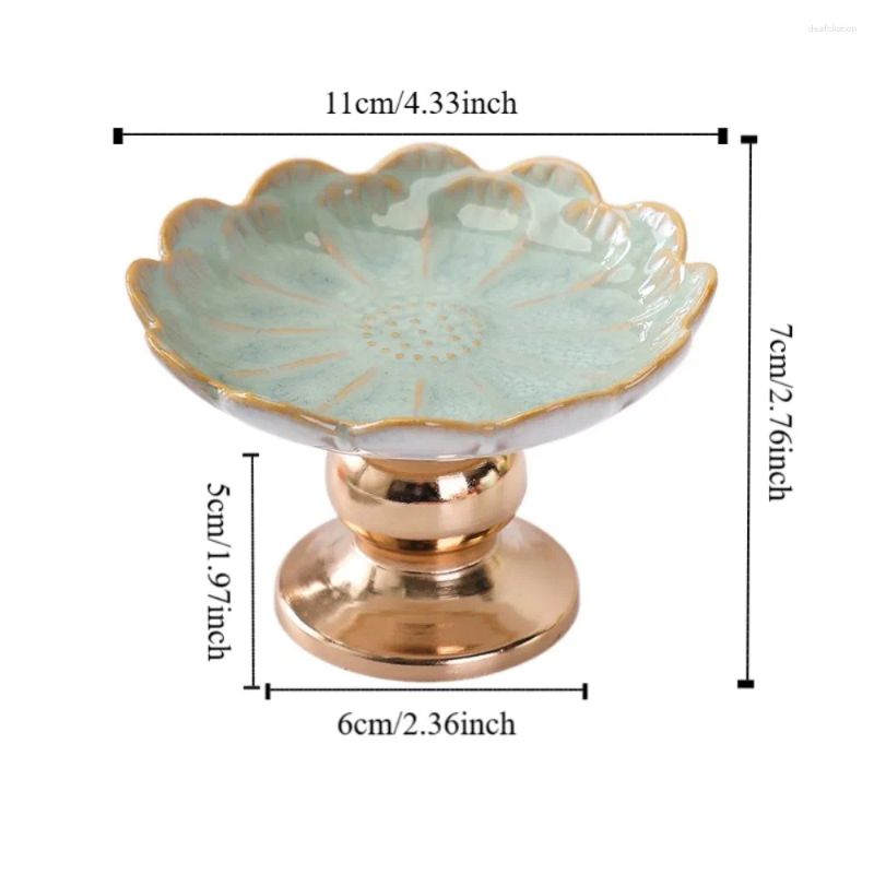 Candle Holders Home Decoration European Style Ceramics Stand Exquisite Light Luxury Holder Romantic Candlestick Birthday Gift H260310