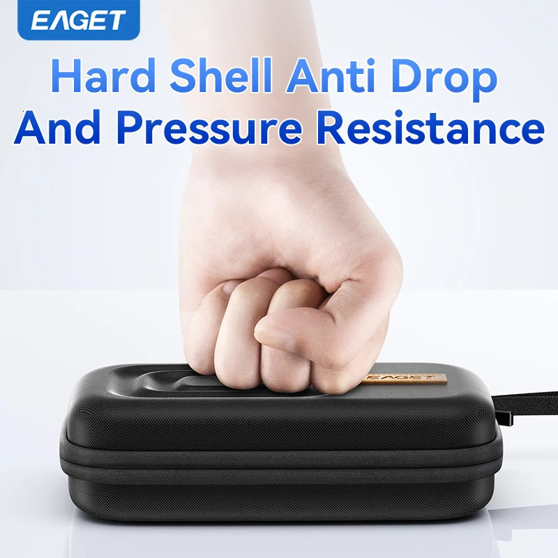 Eaget 25 Inch HDD Box Bag Case Portable Hard Drive Bag for External Portable HDD hdd box case storage Protection Black 251224