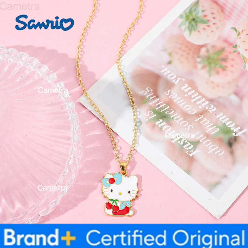 Sanrio Sweet Cartoon HelloKitty my Melody Pendant Necklace Kawaii Design Womens Birthday Jewelry Gift H251229