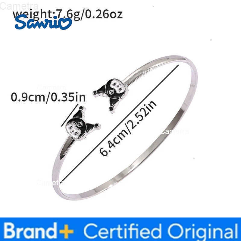 Sanrio Kawaii Kuromi Charms Bangles Cute Kuromi Bracelet for Women Luxury Hands Chains Y2k Jewelry Party Accessories Gifts H251229
