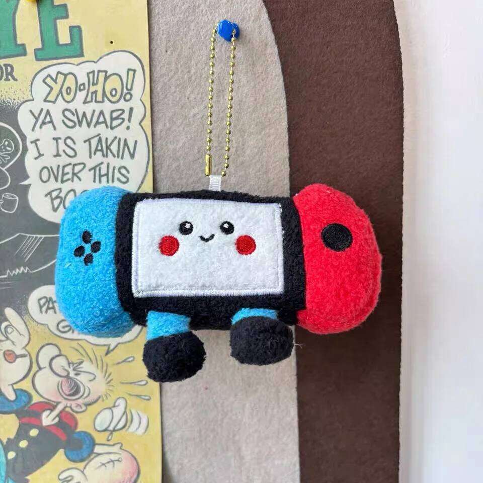 ZAKOL Cute Funny Game Console Plush Doll Stuffed Toys Keychain Kawaii Bag Hanging Pendants Couple Keychains Gift
