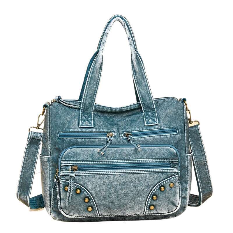 JINXIANGGUO Women S Handbag With Detachable Shoulder Strap Made Of Soft Fabric