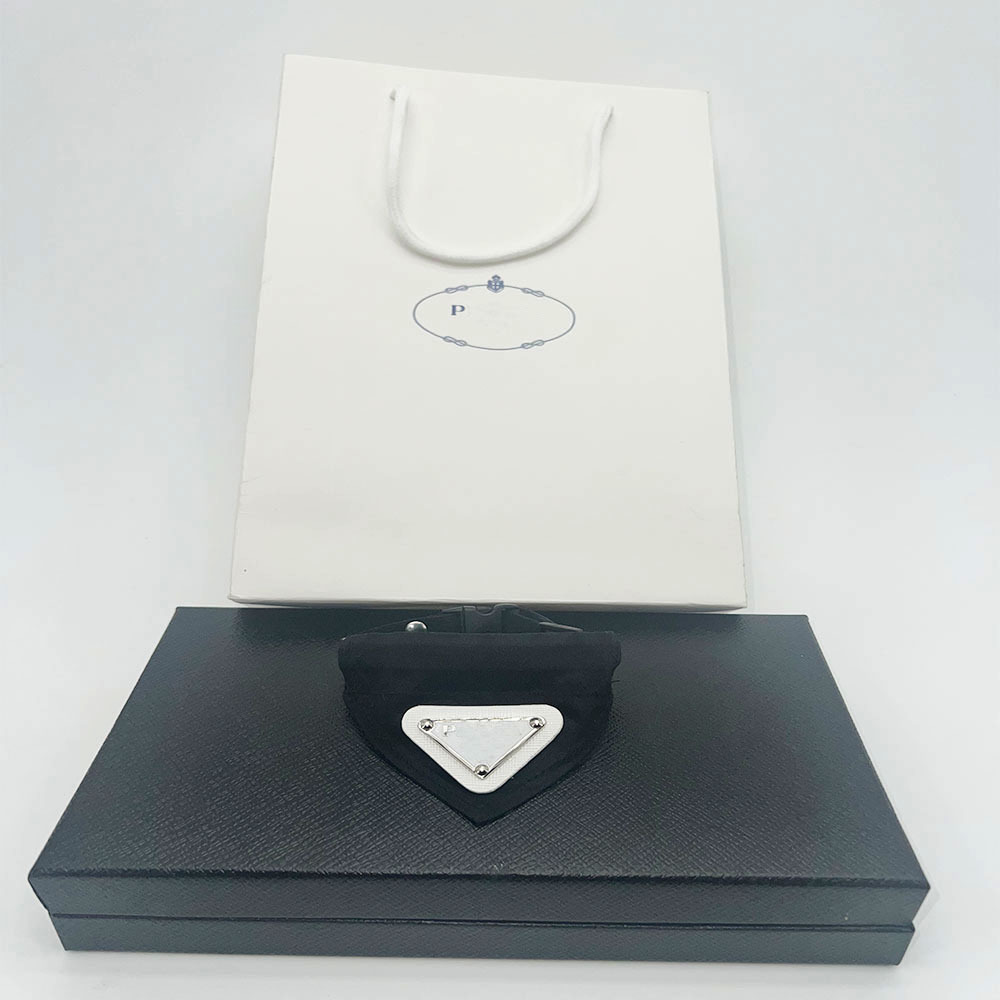 Designer Dog Bandanas with Triangle Emblem, 2-Layer Soft Triangle Bib Kerchief, Adjustable Pet Neckerchief Dog Bibs for Birthday & Costume Accessories