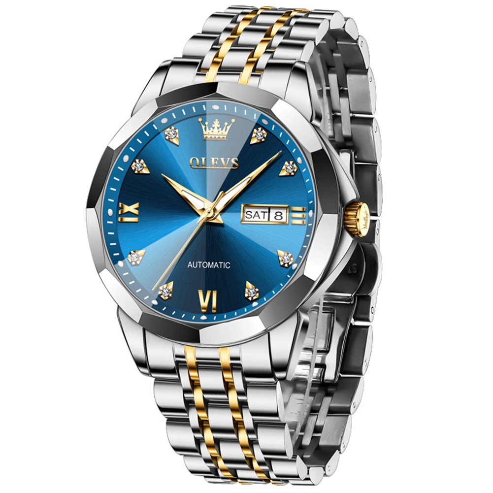 OLEVS High-precision tactical mechanical watch Automatic men's watch waterproof night light Waterproof and durable men's watch