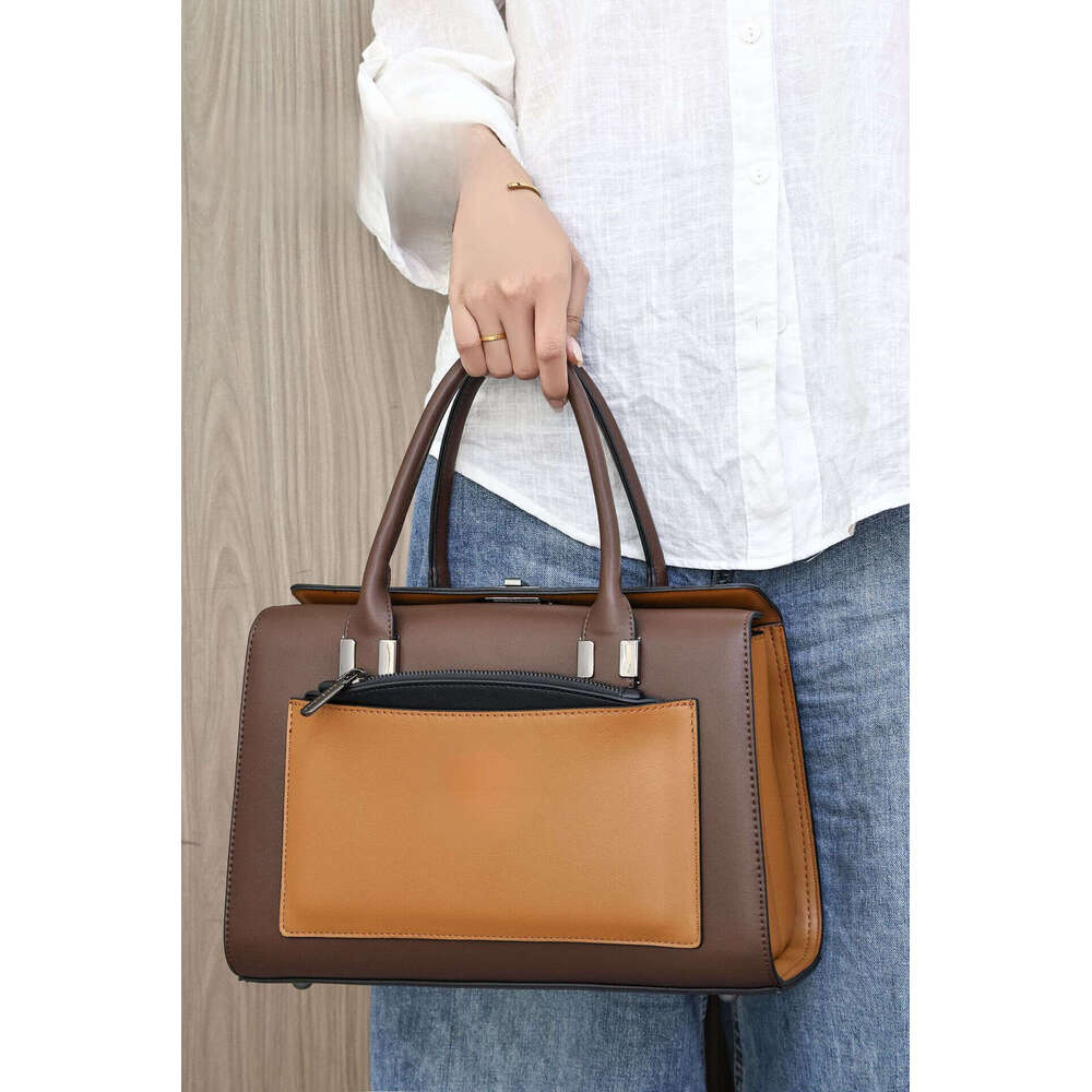 Totebag Shoulder ROSE NOIRE Factory Wholesale New PEDRA Women S Color Block Handbag Shoulder Crossbody Bag Cross Border E Commerce Hot Item