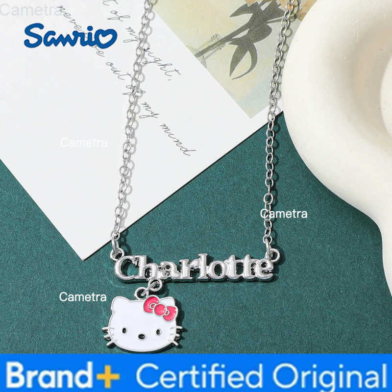 Sanrio Hello Kitty Letter Pendant Necklace - Cartoon Charm Pendant for Birthdays Gifts H251229