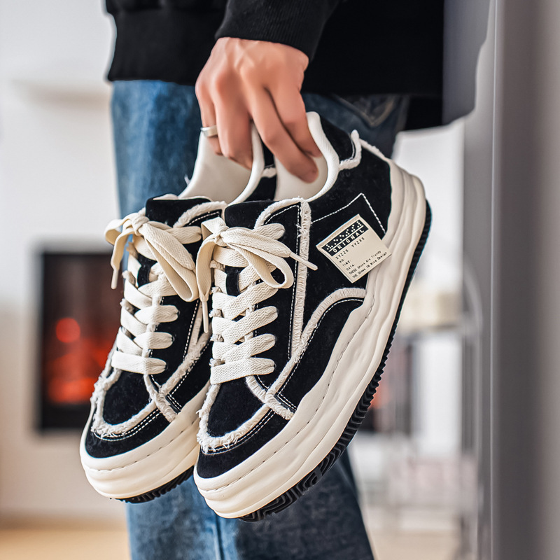 Free Shipping 2026 Spring Summer New Men Canvas Shoes Fashion Versatile Minimalist Design Sports Casual Skate Shoes Black Burgundy