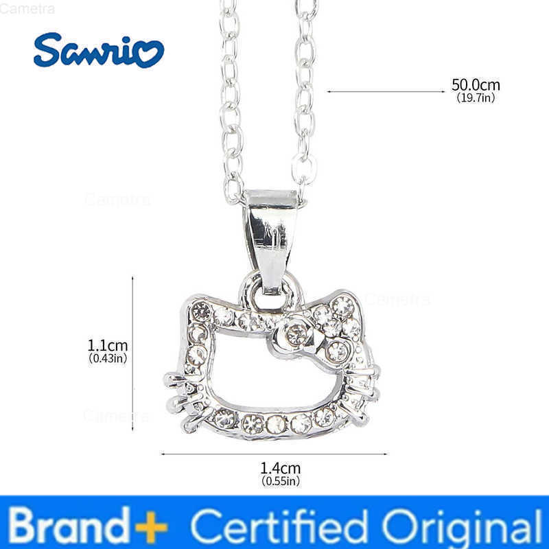 Sanrio Anime Cartoon Hello Kitty Pendant Necklaces Fashion Bow Cute Cat Necklace for Women Men Jewelry Accessories Gifts H251229