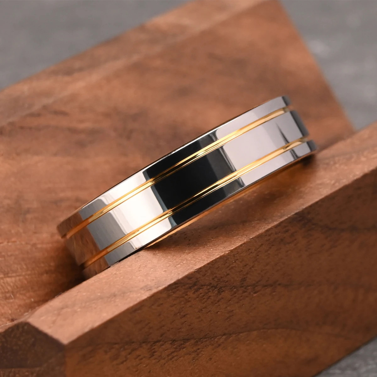 6MM tungsten carbide ring Mens wedding bands couple engagement rings anillos bague homme pareja de compromiso fashion jewelry 251224