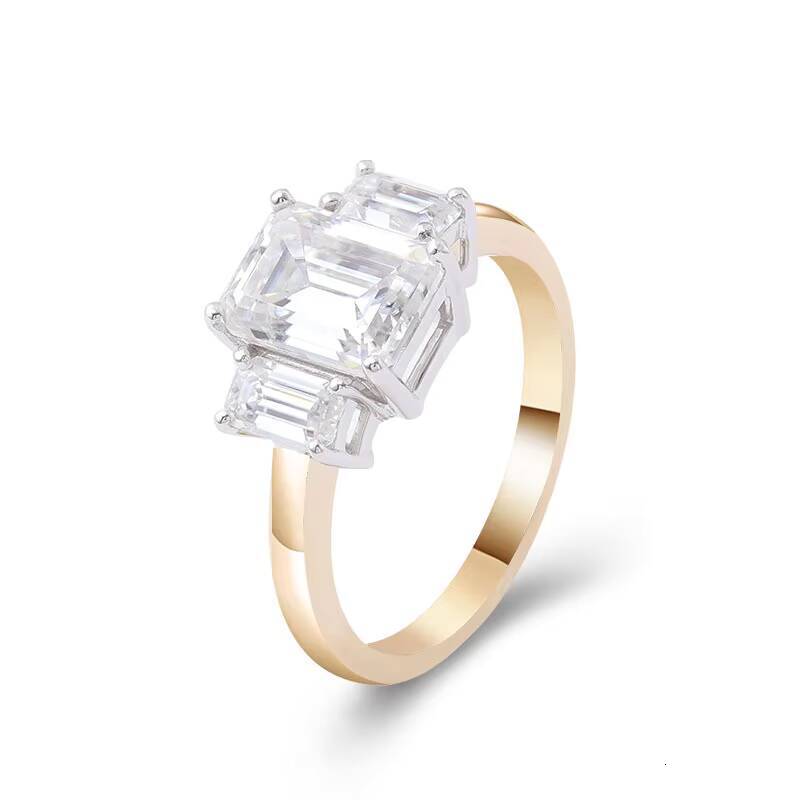 Synthetic Pure Gold 18K D Color Lab Grown Diamond Engagement Ring 1CT VVS IGI Womens Synthetic Lab-Grown Diamond Rings