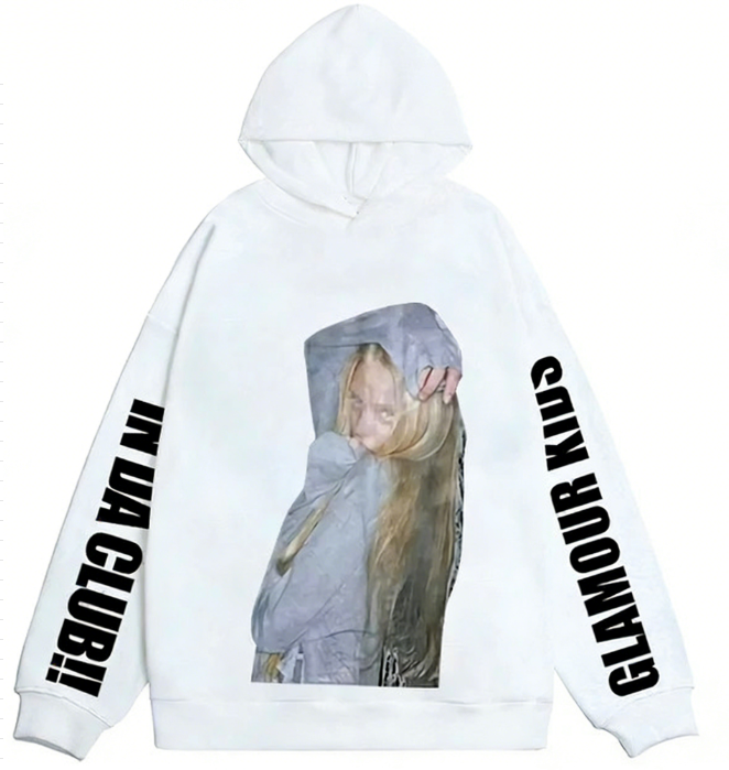 Women's Hoodies Harajuku Graphic Print Women Hooded Sweatshirt Aesthetics Hip Hop Grunge Goth HipHop Streetwear No Pocket