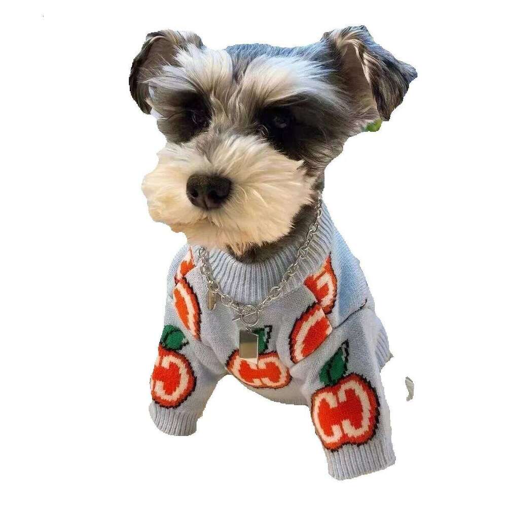 Trendy Pet Clothing Schnauzer French Bulldog Teddy Small Dogs Cats Thickened Sweater Internet Celebrity Autumn Winter Dog Clothes