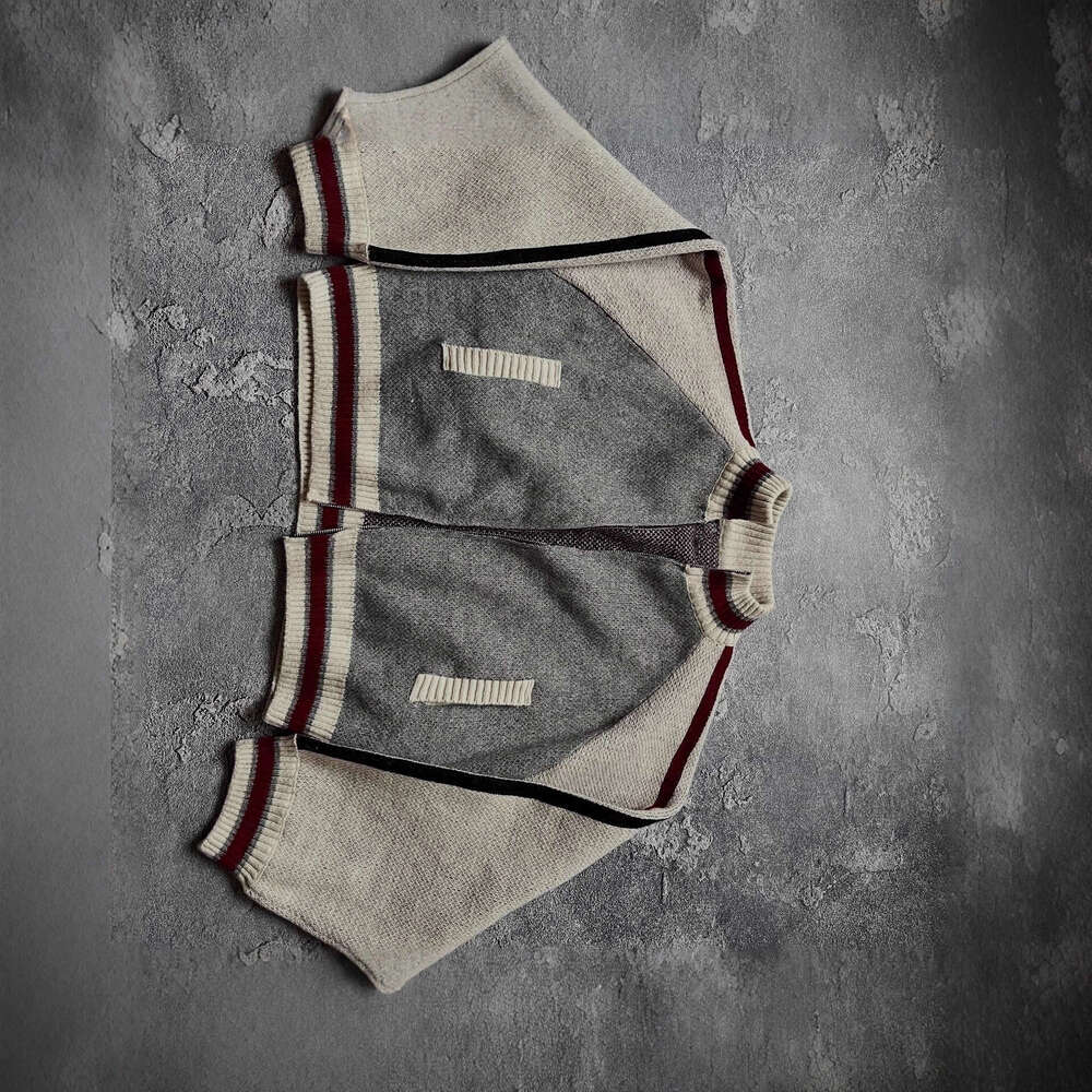 Cross-Border Autumn Winter Vintage Y2K Round Neck Cardigan Unisex Loose Versatile Knitted Long Sleeve Sweater