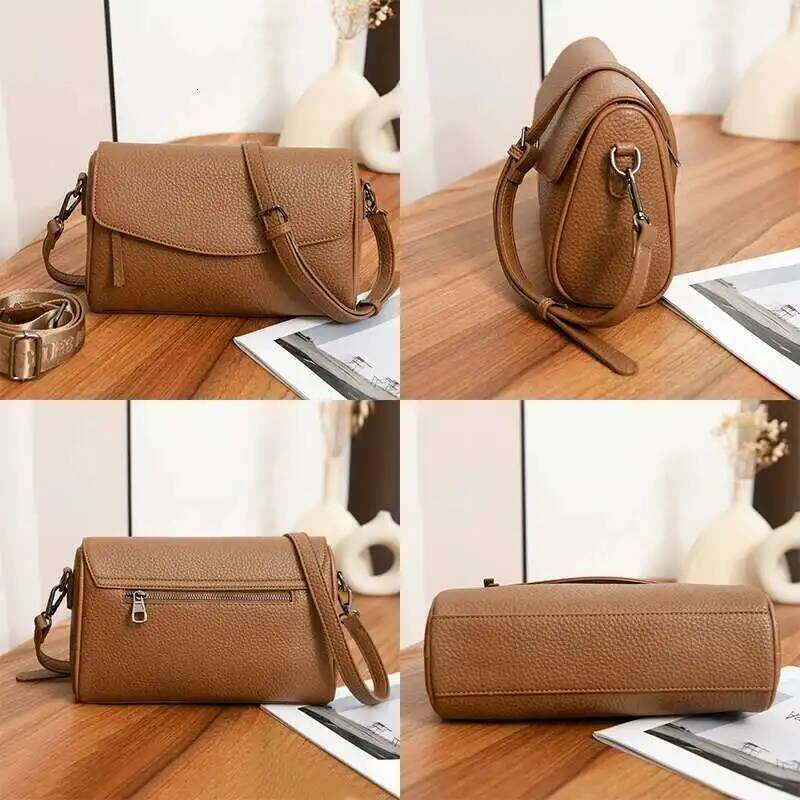 2025 New Authentic Genuine Leather Women's Shoulder Bag Fashion Retro Female Crossbody Bags Wallet Designer Brand Messenger Sac