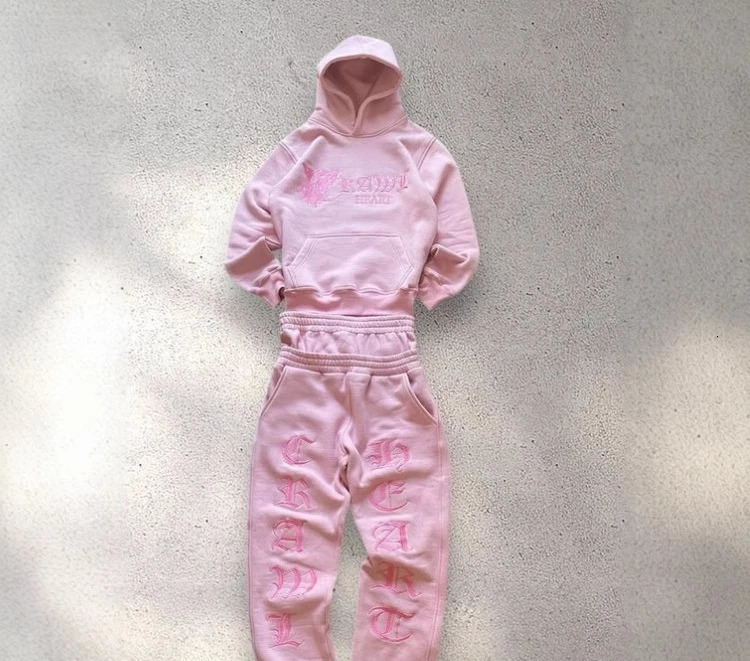 Casual hooded sweatshirt suit long sleeve trousers top spring autumn printed personalized street style couples same street wear 251226