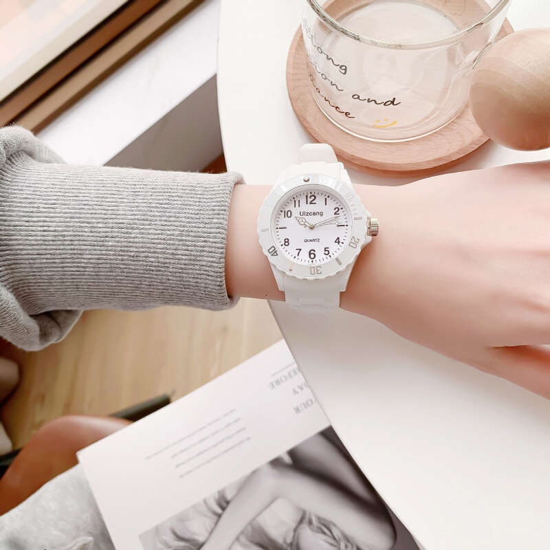 Children's Cute Boys And Girls Elementary Waterproof Shockproof Colorful Jelly Junior High School Ins Niche Watch